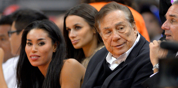 Los Angeles Clippers owner Donald Sterling, right. Photo / AP
