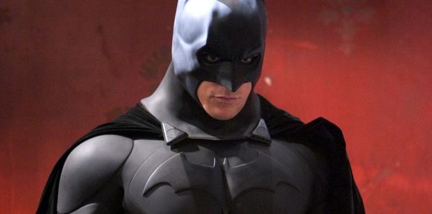 Christian Bale in a scene from the film Batman Begins - one of Batman's many guises.