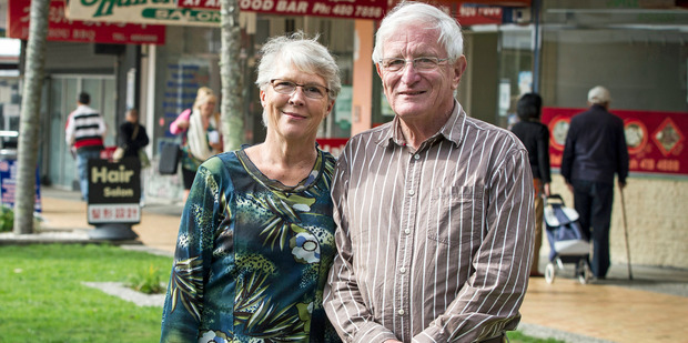 David and Christine Edmunds are upset by the contents of a recent Auckland Council questionnaire. Photo / Michael Craig