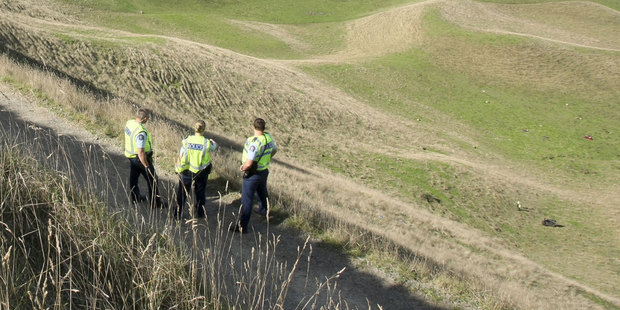 The vehicle left Burma Road and rolled over a cliff and steep farmland to stop about hundreds of metres from the road. Photo / Warren Buckland