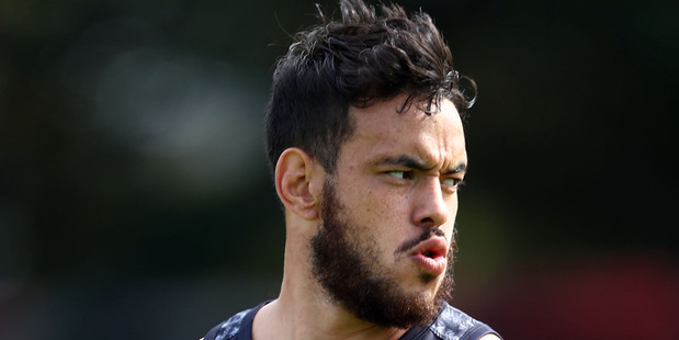 Isaac John in action during a New Zealand Kiwis training session at Allianz Stadium. Photo / Getty Images.