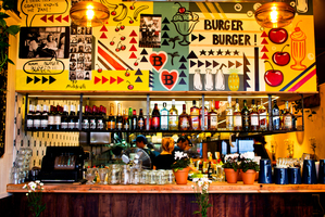 The interior of Burger Burger. Picture / Babiche Martens