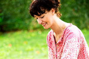 Eleanor Ozich in her garden. Photo / Babiche Martens.