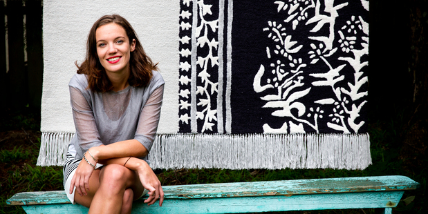Director of Nodi rugs Olivia Smith, has just launched in Auckland. Photo / Babiche Martens.