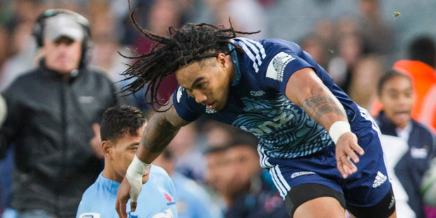 The work done by midfielders Ma'a Nonu, above, and Francis Saili helped the Blues win the game against the Waratahs. Photo / Greg Bowker