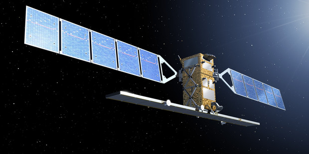 An artist rendering of a Sentinel satellite. Photo / AP