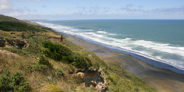 Karioitahi Beach, near Waiuku. Photo / Herald on Sunday