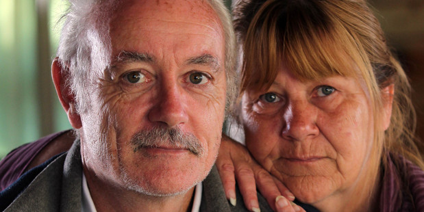 Pat and Bernie Taylor have been alarmed at young people in Hunters Corner prostituting themselves to get cash for the drugs. Photo / APN