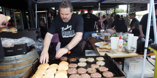 Chef Martin Bosley at FAWC's Bosleys Burger Bar. Photo / Paul Taylor