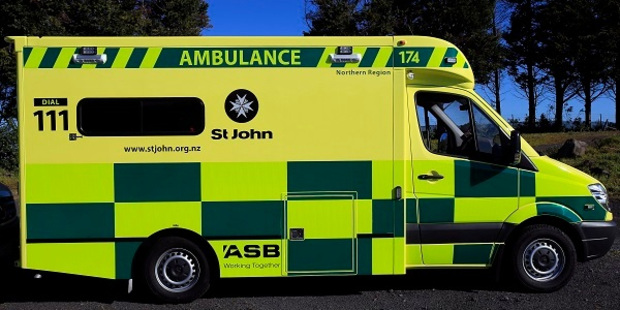 The badly burnt man was taken to Hawke's Bay Hospital by ambulance and helicopter.