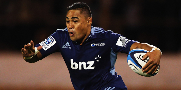 Blues midfielder Francis Saili has been ruled out of tomorrow night's match against the Reds at Eden Park with a high ankle sprain. Photo / Getty Images.