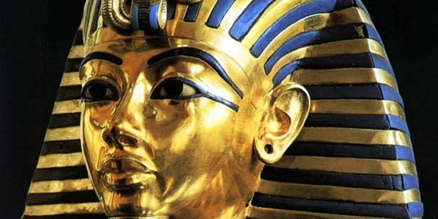 The death mask of King Tutankhamun
