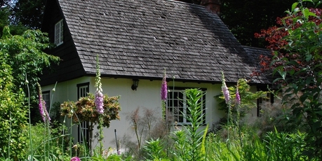 The garden at Mawarra Manor is a famous surviving example by designer Edna Walling.