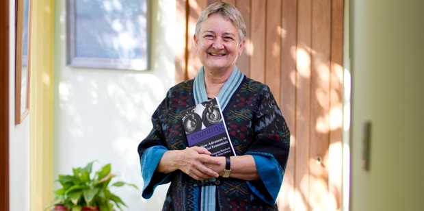 Professor Marilyn Waring is chuffed about a new Canadian book on how much she has influenced others. Photo / Dean Purcell
