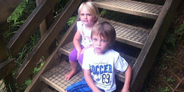 Faith, 3, and Phoenix, 4, are recovering in hospital.