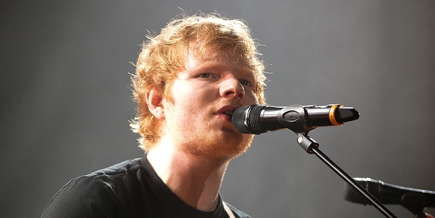 Ed Sheeran at the iHeartRadio concert that kicked off his whirlwind visit to Auckland last week. Photo / Dean Purcell