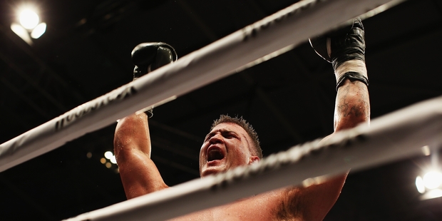 Brian Minto says he always uses his head and shoulders in the ring but has never resorted to dirty tactics. Photo / Getty Images