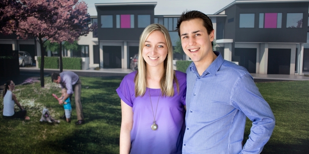 Jessica and Tristan Lomberg have bought in Mt Wellington. Photo / Greg Bowker