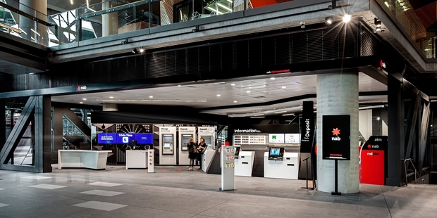National Australia Bank branch at 700 Bourke St, Melbourne. Photo / Richard Robinson