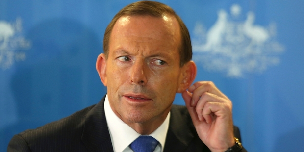 Tony Abbott can hear his old familiar mantras being repeated. Photo / AP