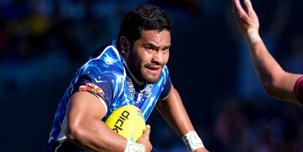 Warriors player Konrad Hurrell was caught online in a sex video with TV actor Teulia Blakely. Photo / File