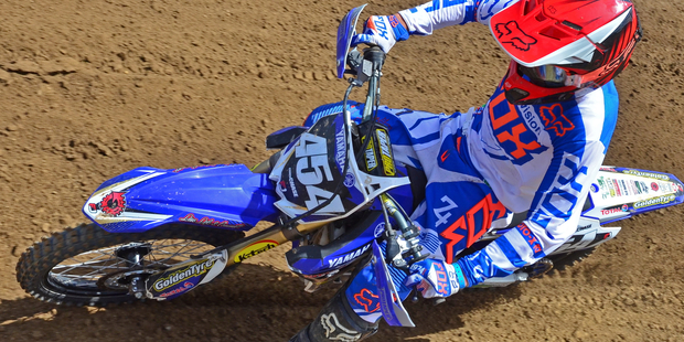 Taupo's Cohen Chase (Yamaha YZ250F) now has the national 14-16 years 250cc title in his grasp.Pictures / Andy McGechan, BikesportNZ.com