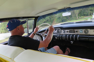 Classic car enthusiast John Courtney insists he bought the 1955 Buick Century for his wife, Pat.