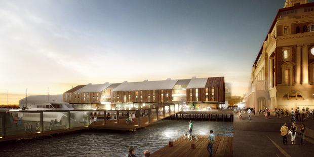 Two proposed commercial buildings for Queens Wharf.