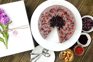 A cake made by Olivia Scott from The Raw Kitchen. Picture / Supplied.