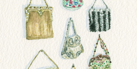 Vintage bag collection by Clare Grove.
