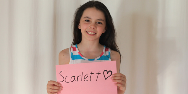 Scarlett Jacques, aged 11, singer and actor.