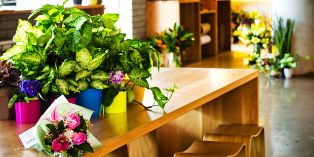 Cafe, bar and florist The Botanist, in the City Works Depot. Picture / Babiche Martens.