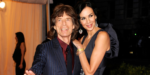 Mick Jagger, left, and L'Wren Scott at the Metropolitan Museum of Art Costume Institute gala benefit in 2012.
Photo / AP