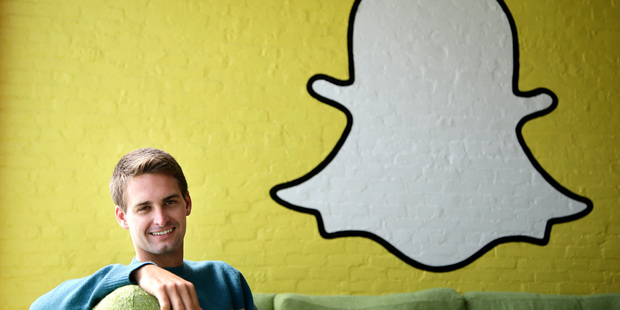 Snapchat CEO Evan Spiegel in Los Angeles. Snapchat has agreed to settle with the Federal Trade Commission over charges that it deceived customers about the disappearing nature of messages. Photo / AP