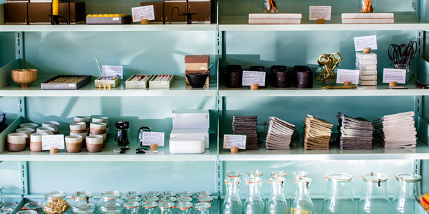 Interior detail of retail store, Everyday Needs. Photo / Babiche Martens
