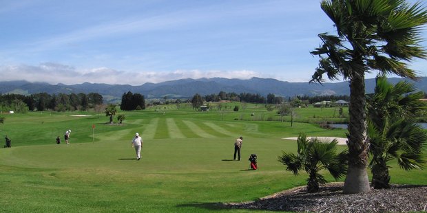 Robert Cribb bought this Katikati golf course - along with a clubhouse and residential sections - with the plan to develop it until his company went into receivership.