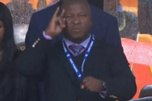 Thamsanqa Jantjie's signing at Nelson Mandela's funeral caused a global stir. Now he's got a new signing gig, for a live-streaming app. Photo / AP