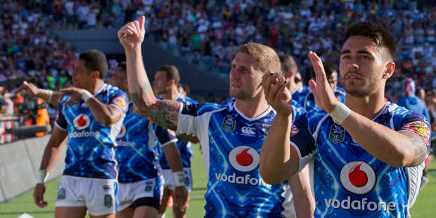 Eden Park wants to be seen as the church of live sport. The Warriors might pray their fans continue the faith and move with them. Photo / Greg Bowker