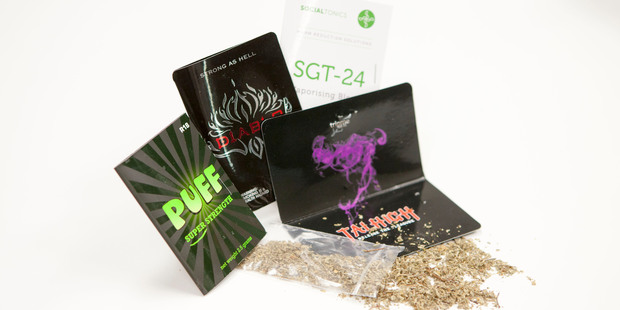 Legal high products. Photo / Chris Loufte