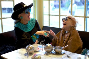 Advanced Style film. Photo / Ari Seth Cohen and ilmmaker Lina Plioplyte.