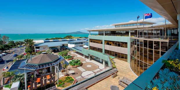The building has great views and plenty of attractive exterior space.
