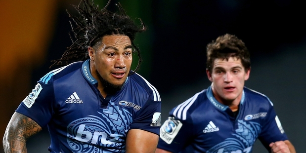 Blues midfielder Ma'a Nonu, supported by Simon Hickey, has been a revelation this season. Photo / Getty Images