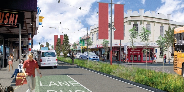 Work on the upgrade of Dominion Rd, one of Auckland's busiest roads and