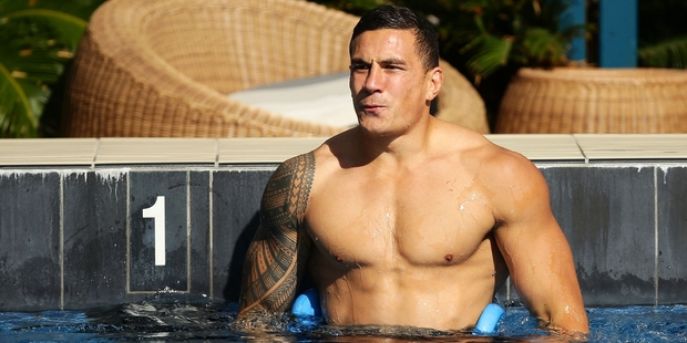 Sonny Bill Williams, 28, says he only intends to play rugby into his early 30s as he wants the freedom to spend more time with his family. Photo / Getty Images