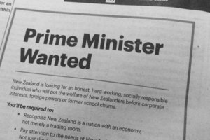 The ad from the Internet Party which ran in the New Zealand Herald this morning. Photo / APN