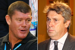 James Packer, left, and David Gyngell. Photos / Getty Images