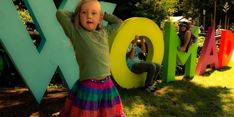 Children are welcome at music festivals around the country including Womad, above and below, which is celebrating its 10th anniversary in Taranaki this year. Photo / Michael Flynn