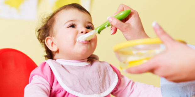 Babies who are spoon-fed are more likely to be overweight as toddlers than those who feed themselves.
Photo / Thinkstock