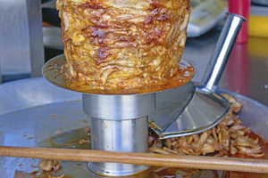 Yiros is typically lamb, but also applies to any meat roasted on a spit. Photo / Thinkstock
