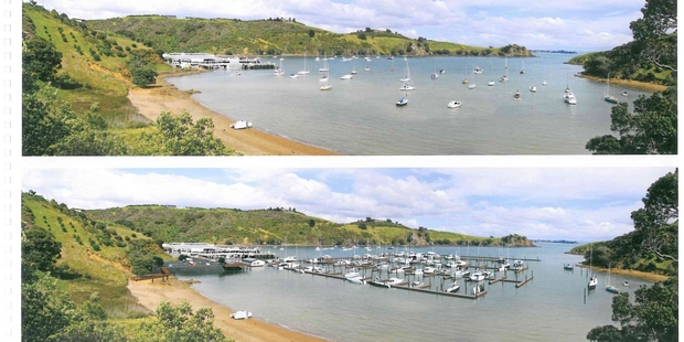 Matiatia Bay.